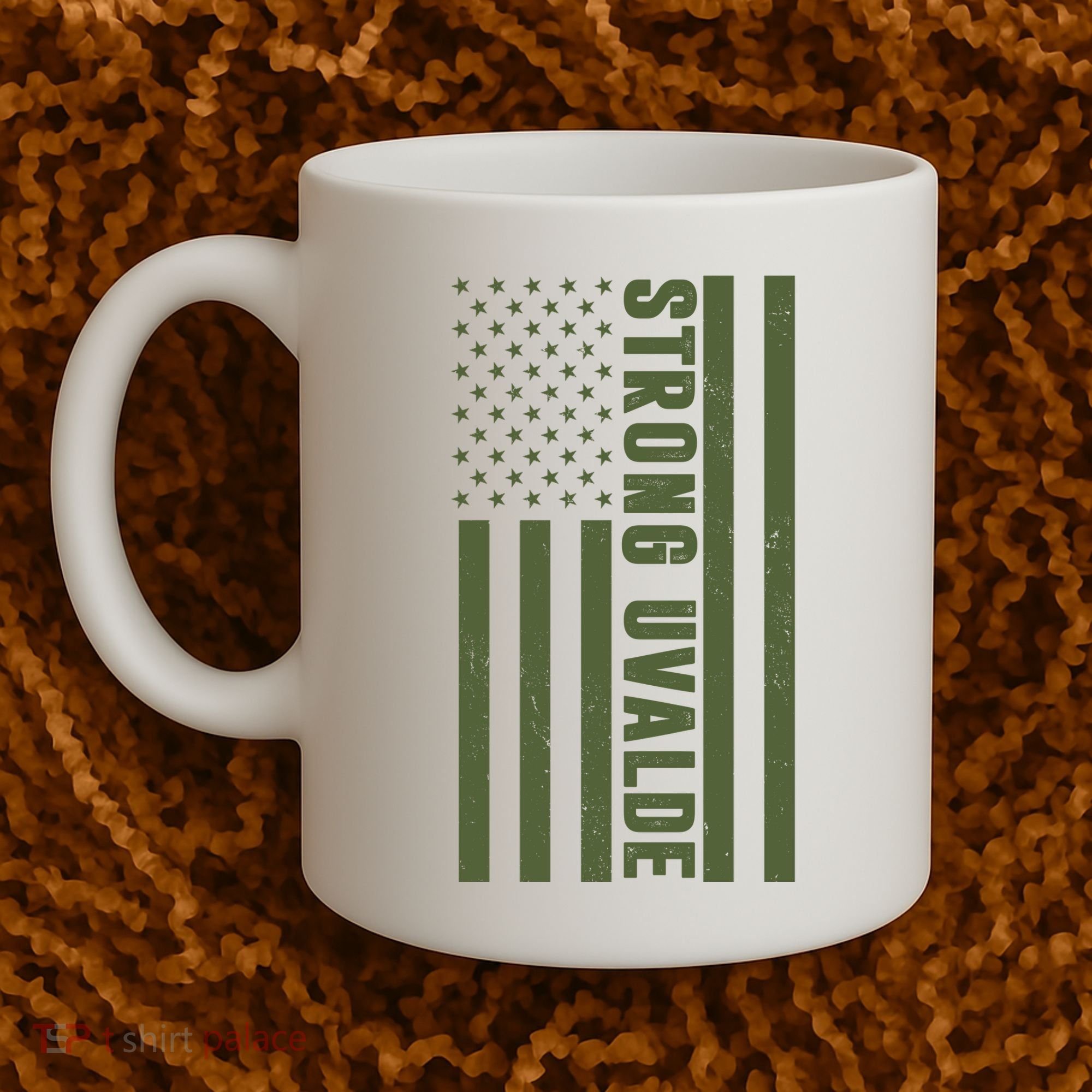 Texas Strong Uvalde United States Flag Coffee Mug