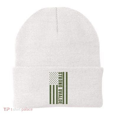 Texas Strong Uvalde United States Flag Beanie