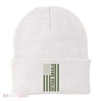 Texas Strong Uvalde United States Flag Beanie thumb 0