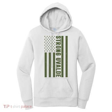 Texas Strong Uvalde United States Flag Women's Hoodie