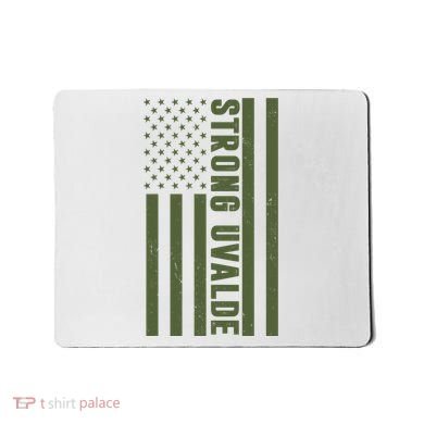 Texas Strong Uvalde United States Flag Mousepad