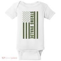 Texas Strong Uvalde United States Flag Baby Bodysuit thumb 0