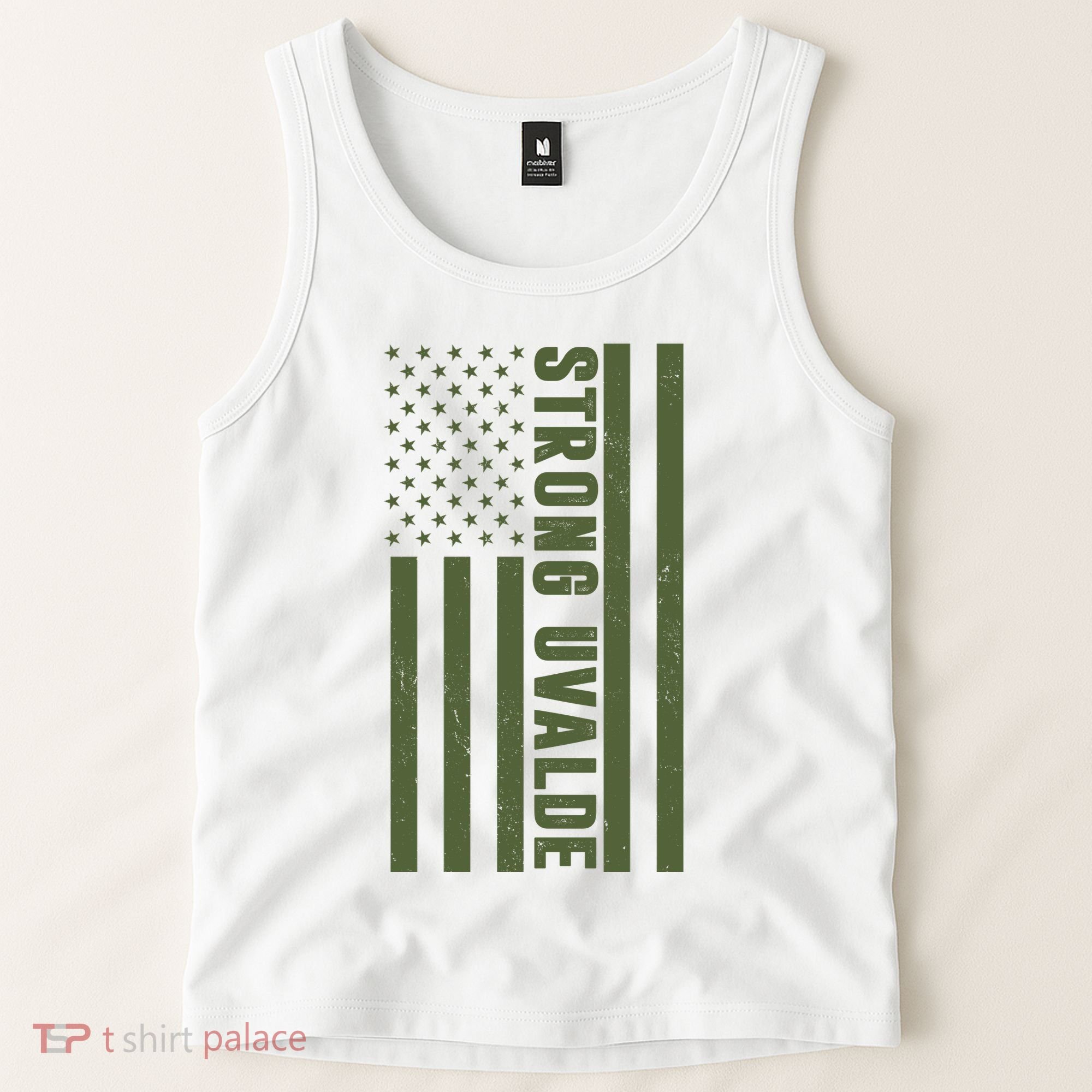 Texas Strong Uvalde United States Flag Tank Top