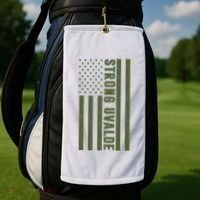 Texas Strong Uvalde United States Flag Golf Towel thumb 2