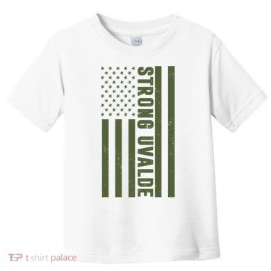 Texas Strong Uvalde United States Flag Toddler T-Shirt