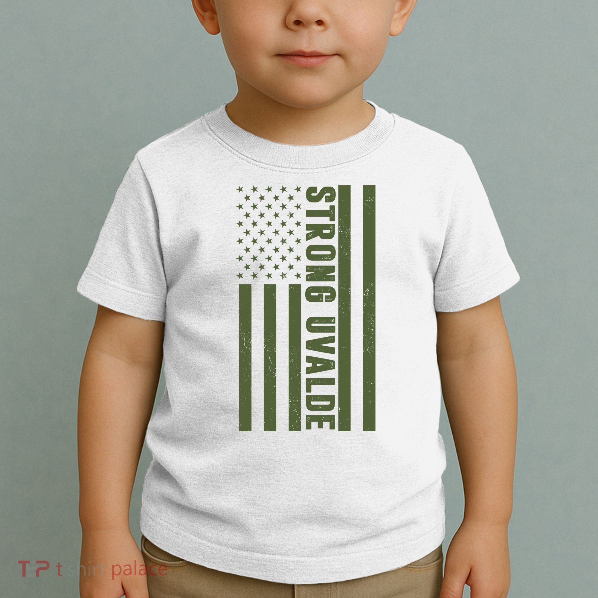 Texas Strong Uvalde United States Flag Toddler T-Shirt