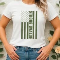 Texas Strong Uvalde United States Flag Women's T-Shirt thumb 2