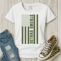 Texas Strong Uvalde United States Flag Women's T-Shirt thumb 3