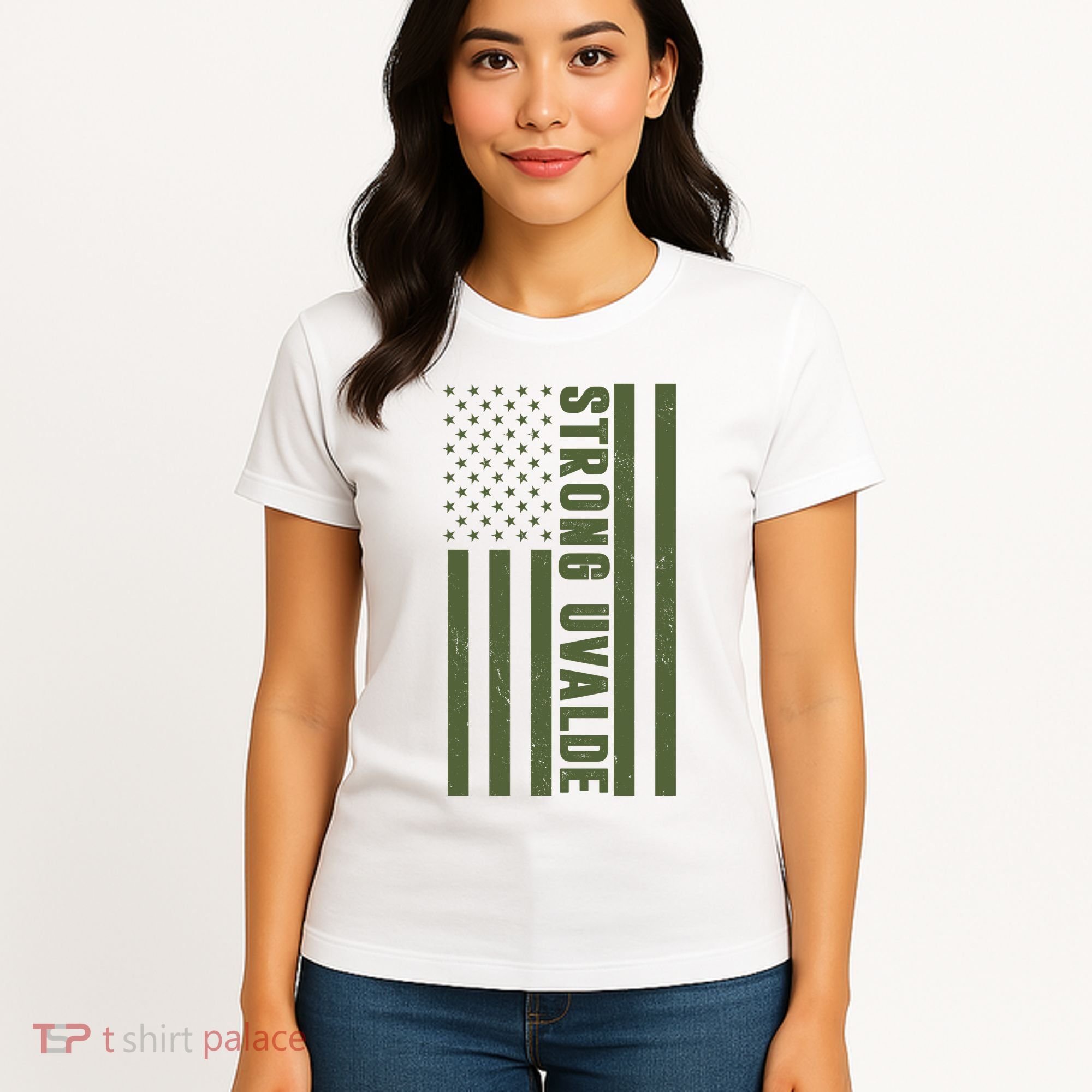 Texas Strong Uvalde United States Flag Women's T-Shirt