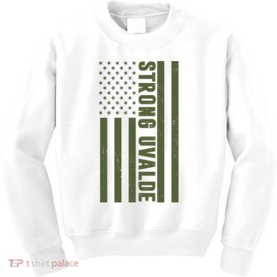 Texas Strong Uvalde United States Flag Kids Sweatshirt