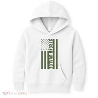 Texas Strong Uvalde United States Flag Kids Hoodie thumb 0