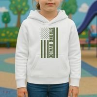 Texas Strong Uvalde United States Flag Kids Hoodie thumb 3