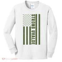 Texas Strong Uvalde United States Flag Kids Long Sleeve Shirt thumb 0