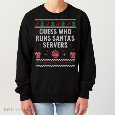 Tech Support Ugly Christmas Funny Computer It Nerd Xmas Cool Gift Women's Sweatshirt