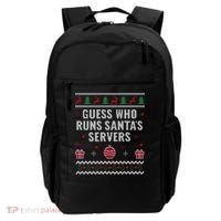 Tech Support Ugly Christmas Funny Computer It Nerd Xmas Cool Gift Backpack thumb 0