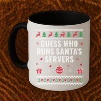 Tech Support Ugly Christmas Funny Computer It Nerd Xmas Cool Gift Coffee Mug thumb 2