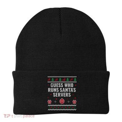 Tech Support Ugly Christmas Funny Computer It Nerd Xmas Cool Gift Beanie