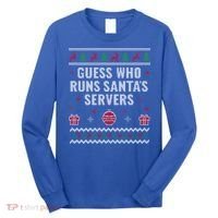 Tech Support Ugly Christmas Funny Computer It Nerd Xmas Cool Gift Long Sleeve Shirt thumb 0