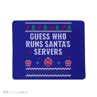 Tech Support Ugly Christmas Funny Computer It Nerd Xmas Cool Gift Mousepad
