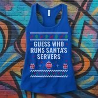 Tech Support Ugly Christmas Funny Computer It Nerd Xmas Cool Gift Women's Tank Top thumb 3