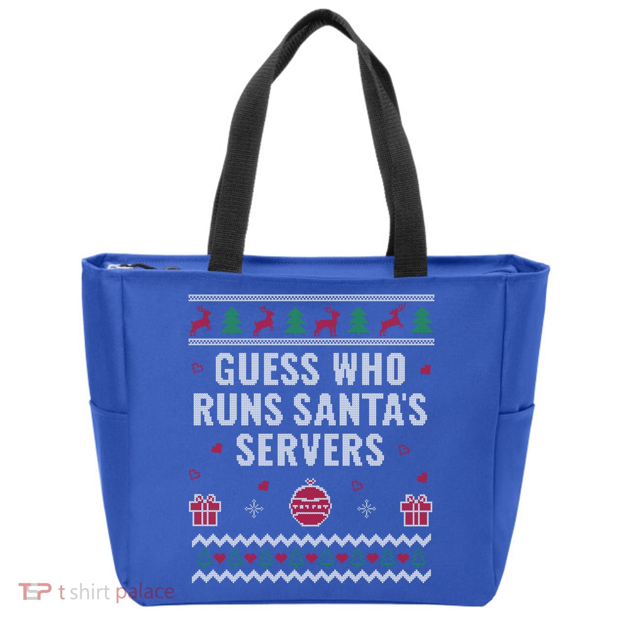Tech Support Ugly Christmas Funny Computer It Nerd Xmas Cool Gift Tote Bag