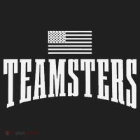 Teamsters Solidarity Union Worker Labor Protest Usa Flag Comfort Colors Boxy T-Shirt thumb 3