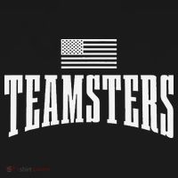 Teamsters Solidarity Union Worker Labor Protest Usa Flag Women's Hoodie thumb 2