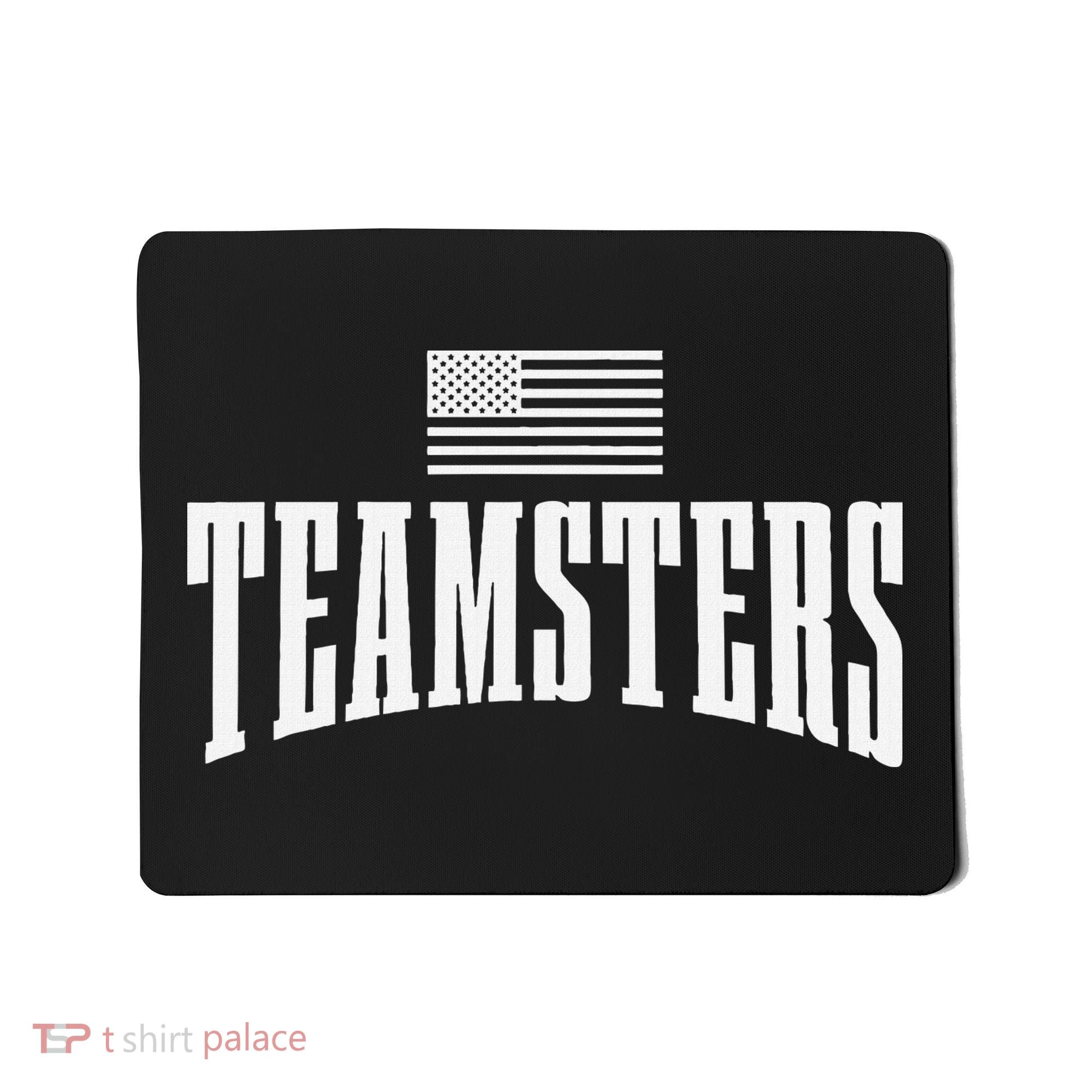 Teamsters Solidarity Union Worker Labor Protest Usa Flag Mousepad
