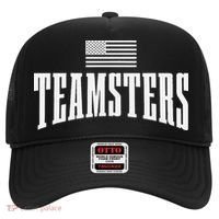 Teamsters Solidarity Union Worker Labor Protest Usa Flag Hat thumb 0