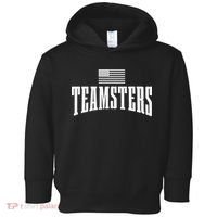 Teamsters Solidarity Union Worker Labor Protest Usa Flag Toddler Hoodie thumb 0