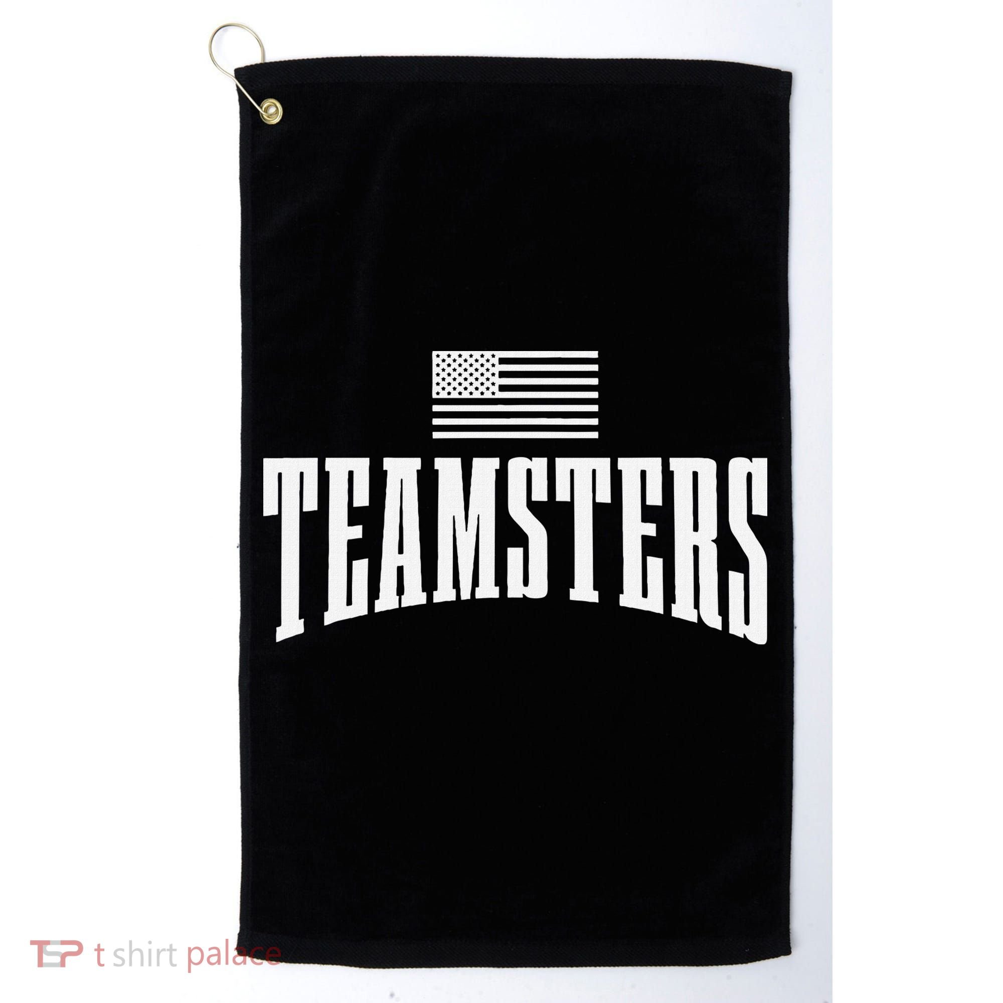 Teamsters Solidarity Union Worker Labor Protest Usa Flag Golf Towel