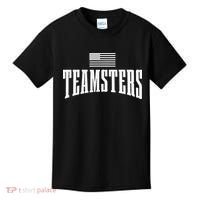 Teamsters Solidarity Union Worker Labor Protest Usa Flag Kids T-Shirt thumb 0