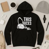 This Sucks Vacuum Funny Vacuuming Meme Hoodie thumb 3