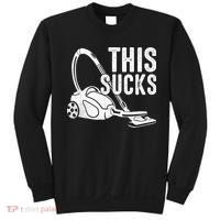 This Sucks Vacuum Funny Vacuuming Meme Sweatshirt thumb 0
