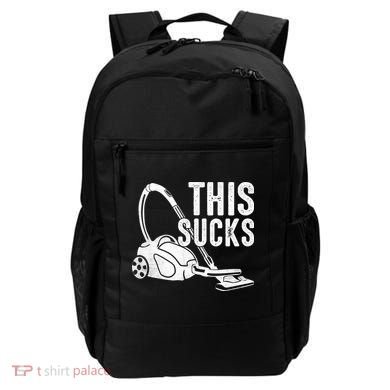 This Sucks Vacuum Funny Vacuuming Meme Backpack