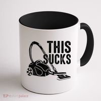 This Sucks Vacuum Funny Vacuuming Meme Coffee Mug thumb 1