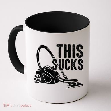 This Sucks Vacuum Funny Vacuuming Meme Coffee Mug
