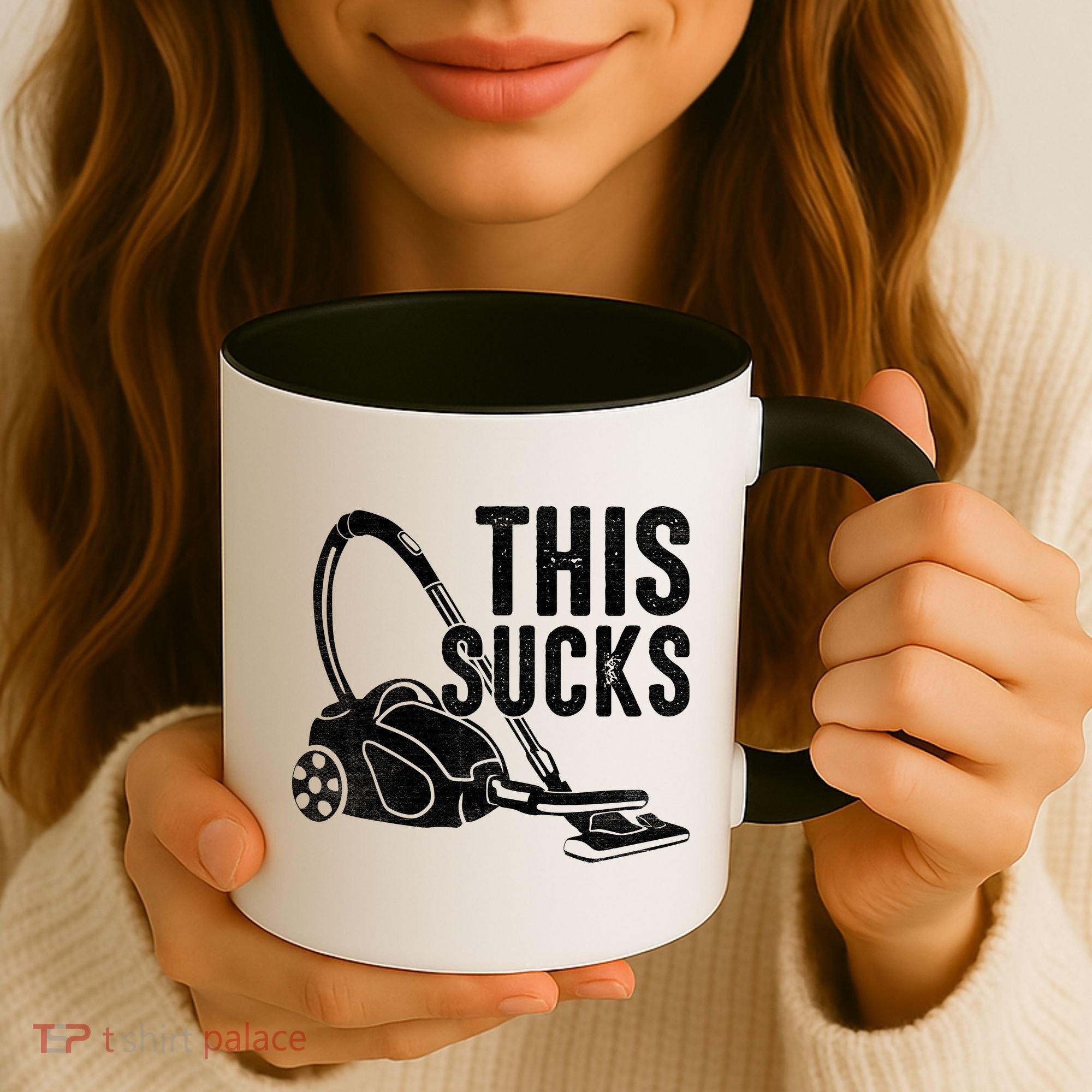 This Sucks Vacuum Funny Vacuuming Meme Coffee Mug