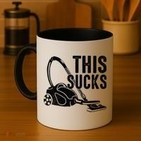 This Sucks Vacuum Funny Vacuuming Meme Coffee Mug thumb 4