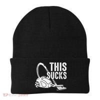 This Sucks Vacuum Funny Vacuuming Meme Beanie thumb 0