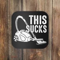 This Sucks Vacuum Funny Vacuuming Meme Coaster thumb 0