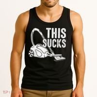 This Sucks Vacuum Funny Vacuuming Meme Tank Top thumb 3