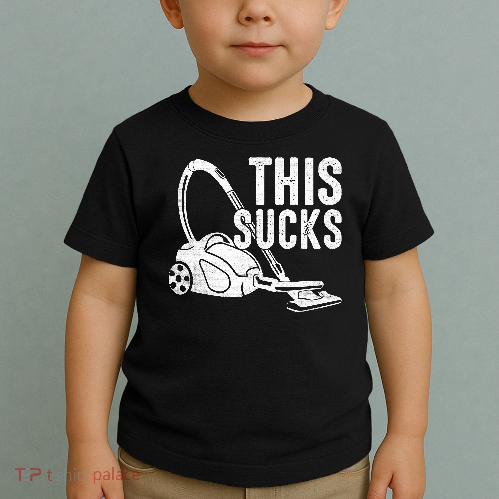This Sucks Vacuum Funny Vacuuming Meme Toddler T-Shirt