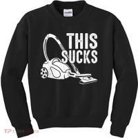 This Sucks Vacuum Funny Vacuuming Meme Kids Sweatshirt thumb 0
