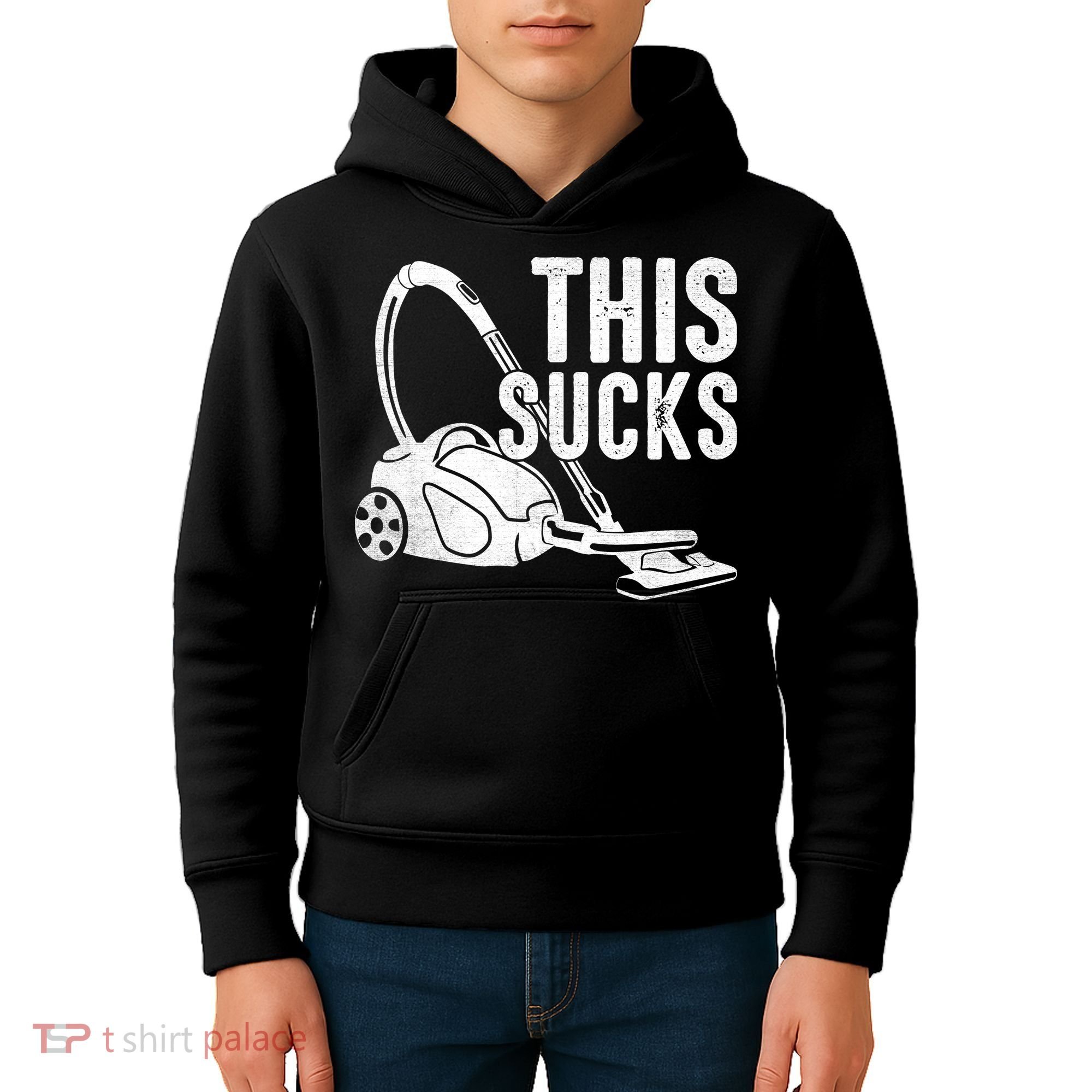 This Sucks Vacuum Funny Vacuuming Meme Kids Hoodie