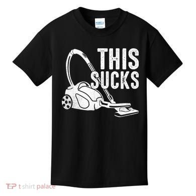 This Sucks Vacuum Funny Vacuuming Meme Kids T-Shirt