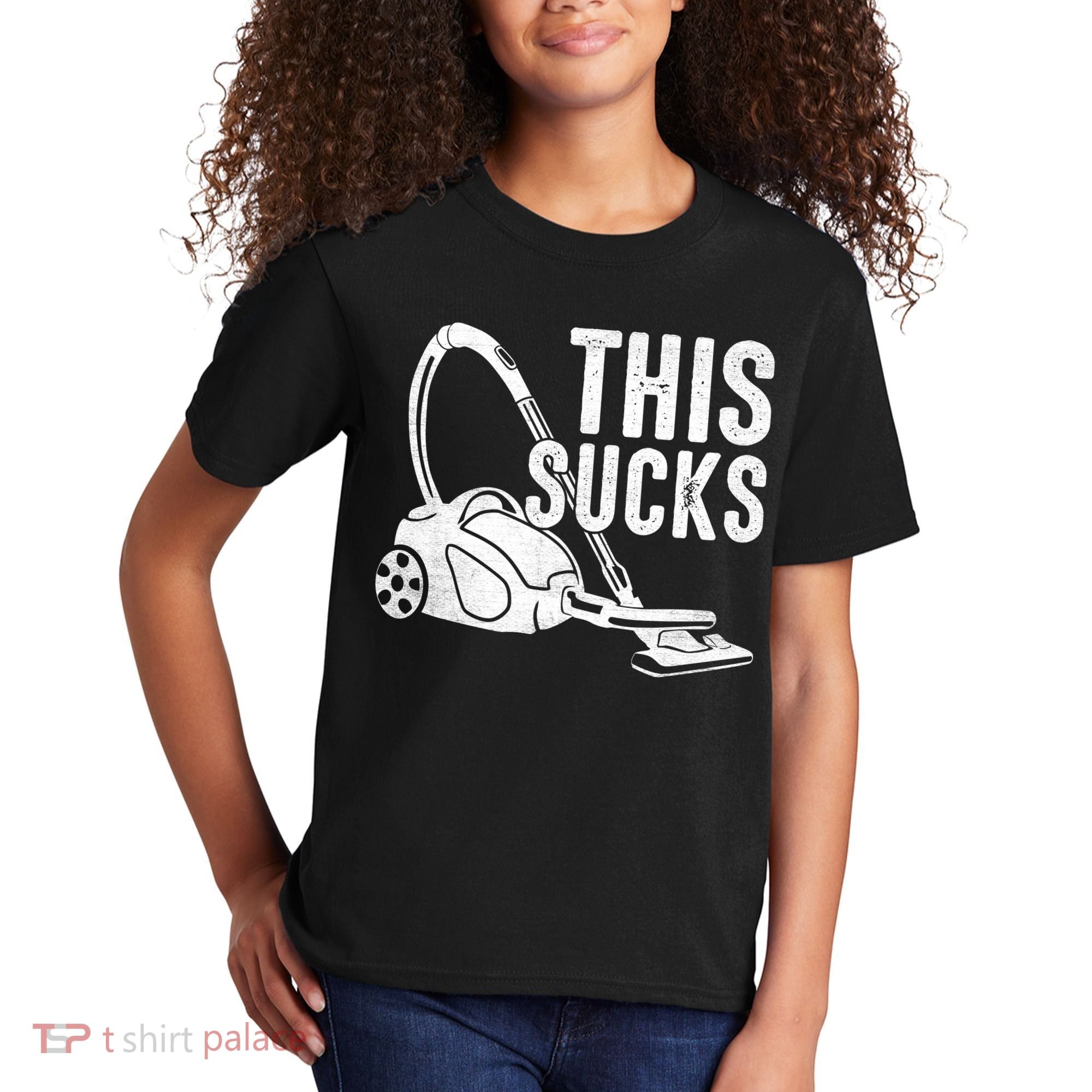 This Sucks Vacuum Funny Vacuuming Meme Kids T-Shirt