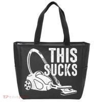 This Sucks Vacuum Funny Vacuuming Meme Tote Bag thumb 0