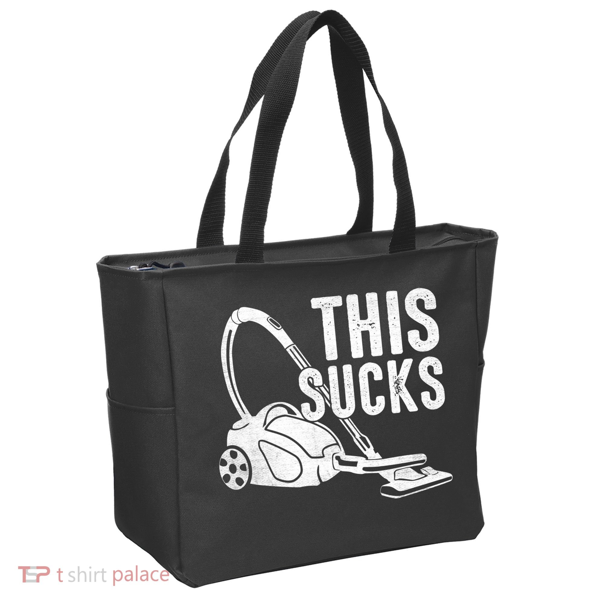 This Sucks Vacuum Funny Vacuuming Meme Tote Bag