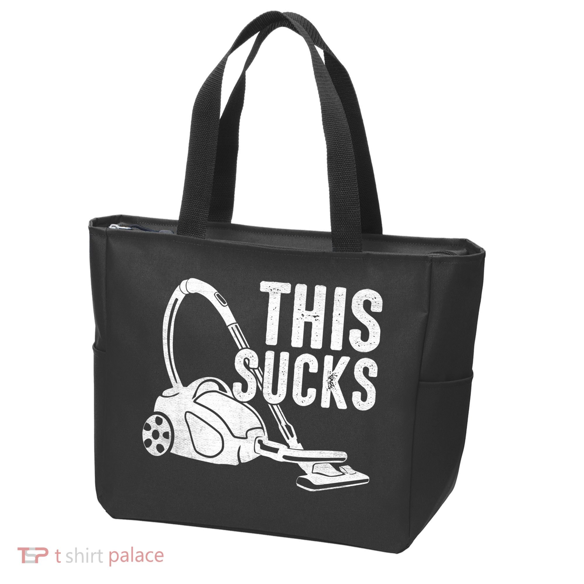 This Sucks Vacuum Funny Vacuuming Meme Tote Bag